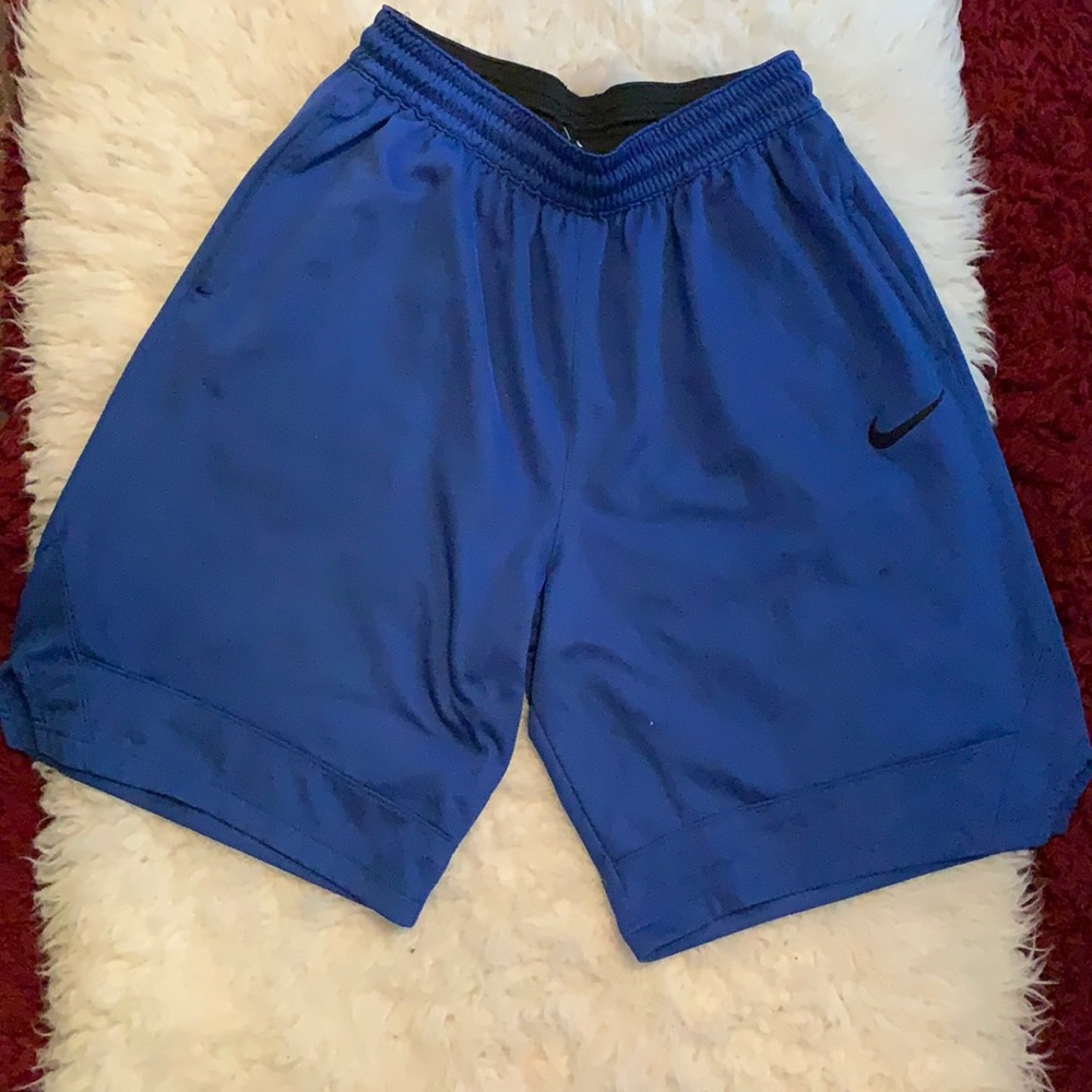 Blue Nike shorts